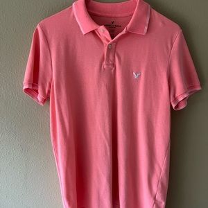 Pink polo shirt. Medium. Good condition
